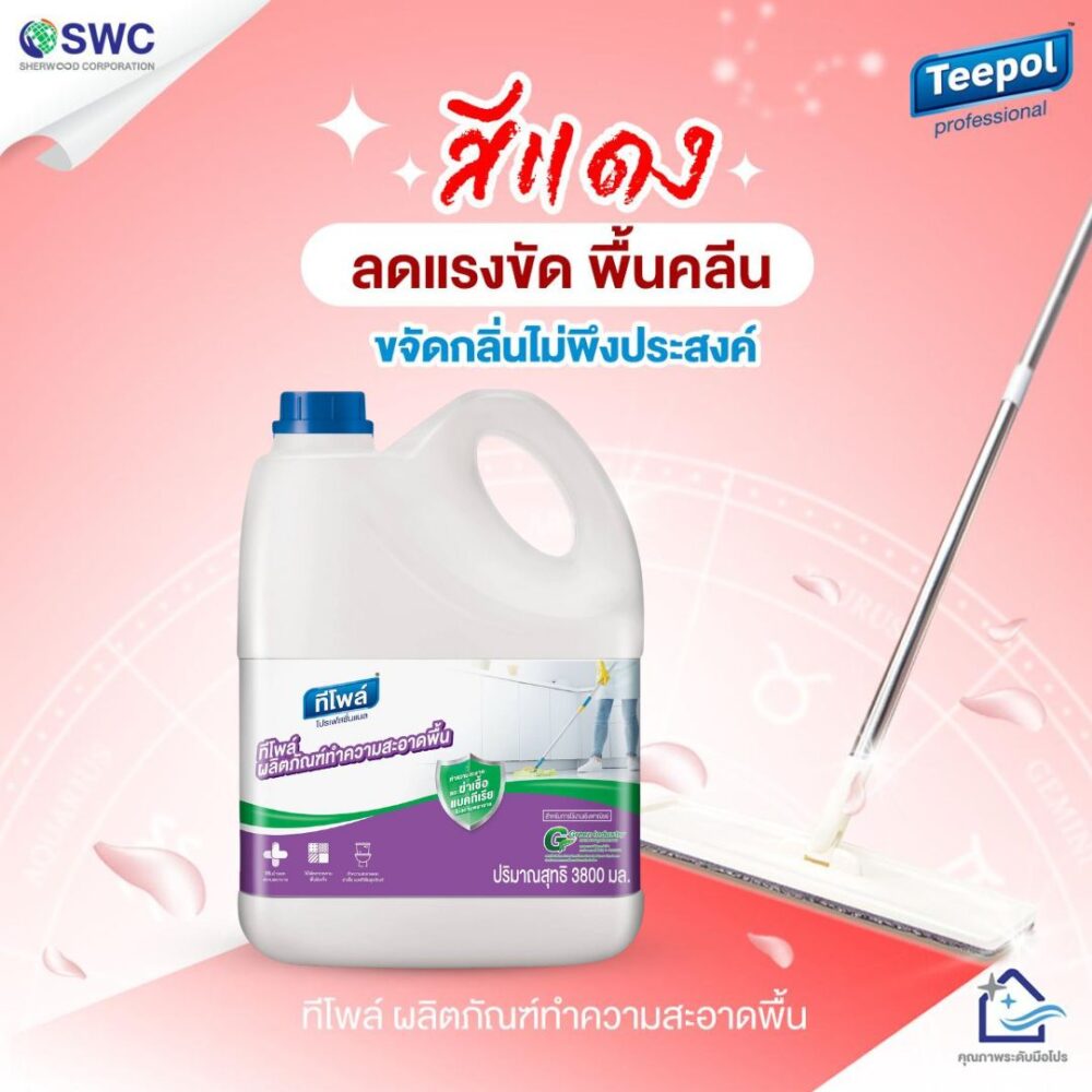 ทีโพล์ ผลิตภัณฑ์ทำความสะอาดพื้น 3.8 ลิตร / Teepol Floor Cleaner 3.8 L. - Image 3