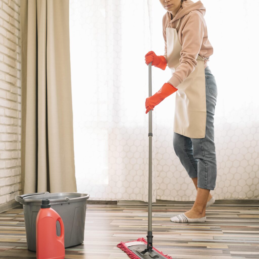woman using mop Creative Innovation Ltd. | Safety and Personal Protective solutions